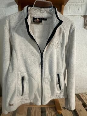 Alpine Club Switzerland Women Large Sherpa Fleece Full Zip with Pockets
